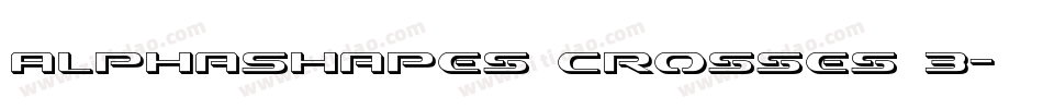 AlphaShapes crosses 3字体转换